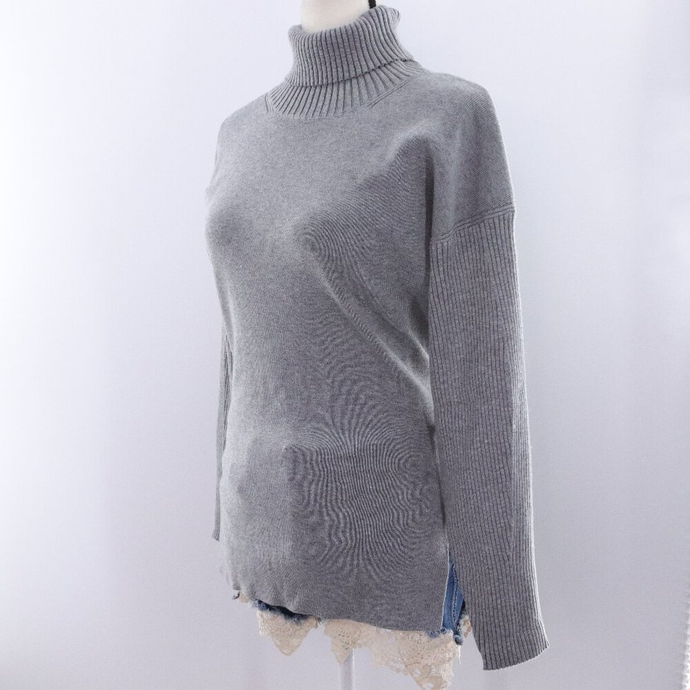All:Row |‎ Long Sleeve Turtleneck Tie Back Sweater Small NWOT